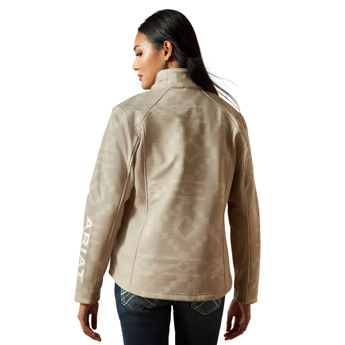 Women Ariat Jacket Logo Softshell Cross Stitch 10062212