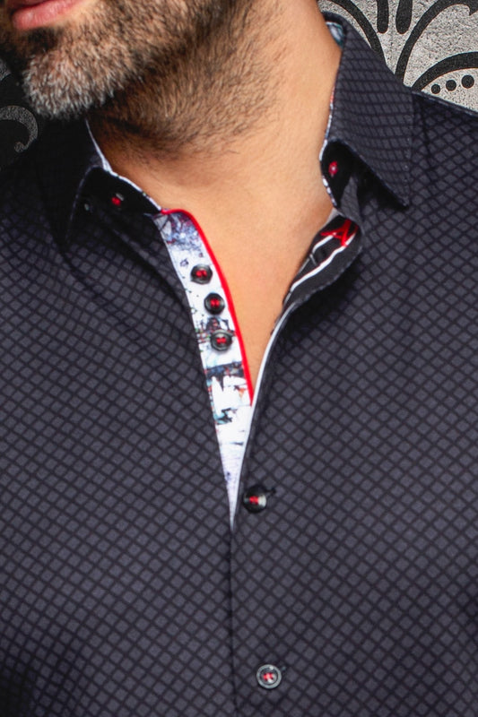 Men Au Noir Knit Shirt Fiero Black