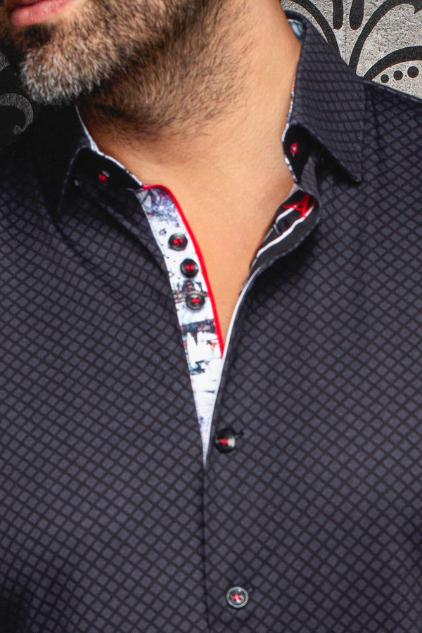 Men Au Noir Knit Shirt Fiero Black