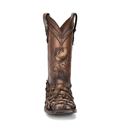 Poison Pirarucu Brown Boots - Men Cuadra Boot CU789 - El Rodeo Western Boutique
