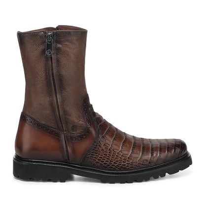 Men Franco Cuadra Alligator Ankle Boot FF237