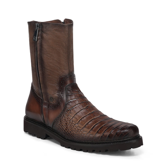 Men Franco Cuadra Alligator Ankle Boot FF237