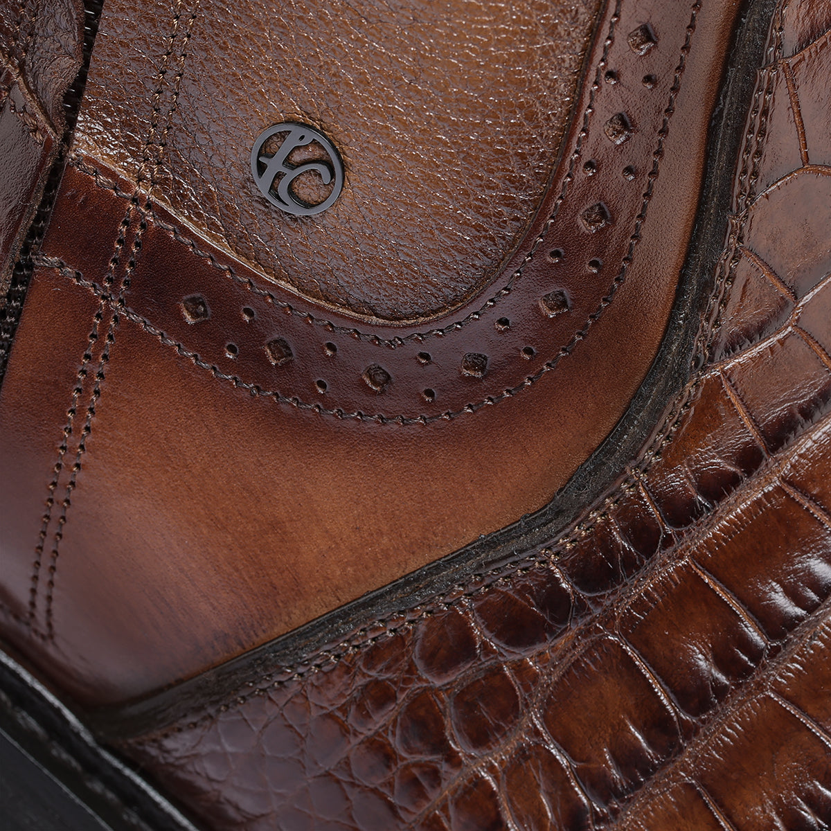 Men Franco Cuadra Alligator Ankle Boot FF237