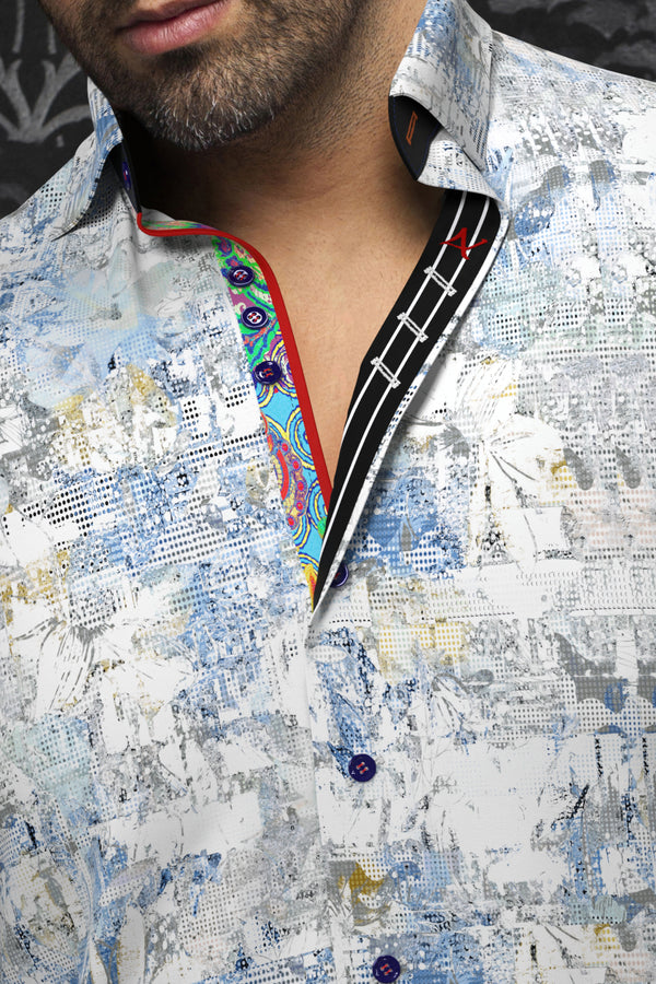 Men Au Noir Knit Shirt Gomera White