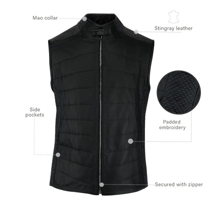 Men Cuadra Stingray Zipper Vest JC355