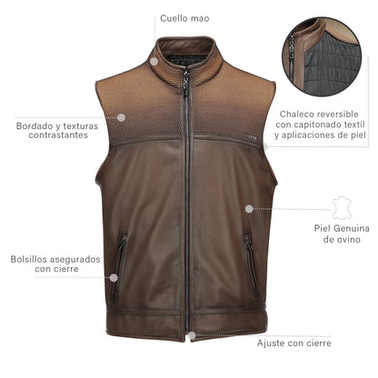 Men Cuadra Lamb Duna Vest JC360