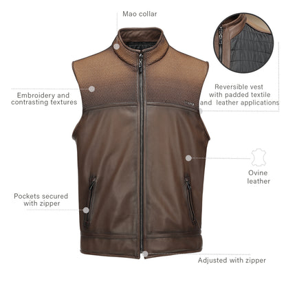 Men Cuadra Lamb Duna Vest JC360