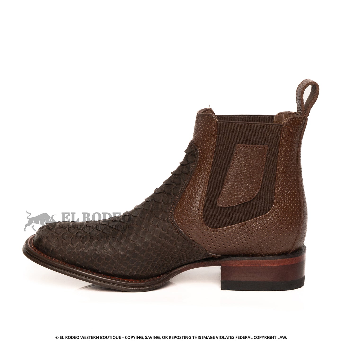 Men Los Altos Python Ankle Boots H82BVN5707