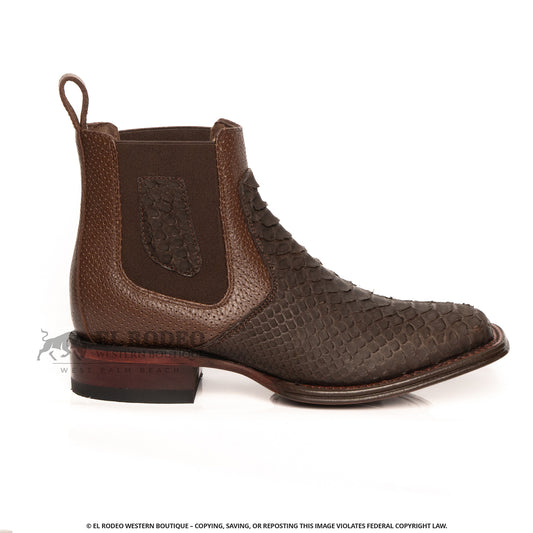 Men Los Altos Python Ankle Boots H82BVN5707