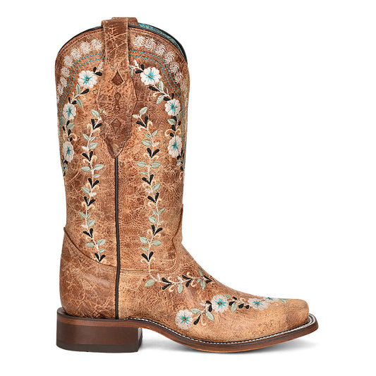 Cowhide Boots, Square Toe - Women Corral Boots A4398