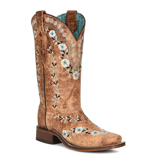 Cowhide Boots, Square Toe - Women Corral Boots A4398