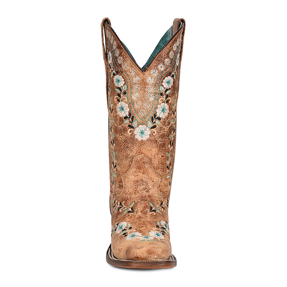 Cowhide Boots, Square Toe - Women Corral Boots A4398