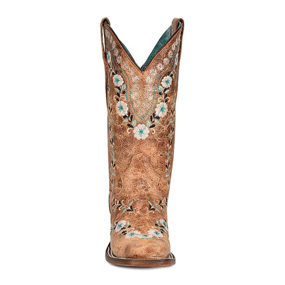 Cowhide Boots, Square Toe - Women Corral Boots A4398