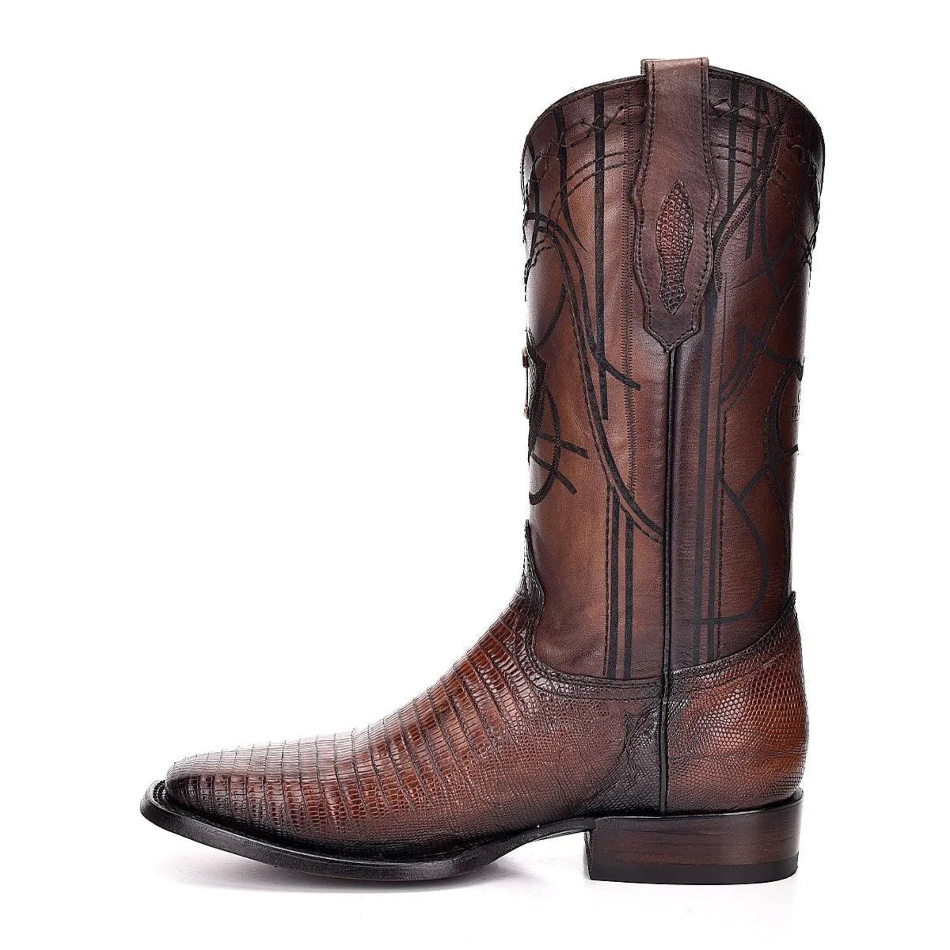 Lizard Square Toe Boots - Men Cuadra Boot CU383 - El Rodeo Western Boutique