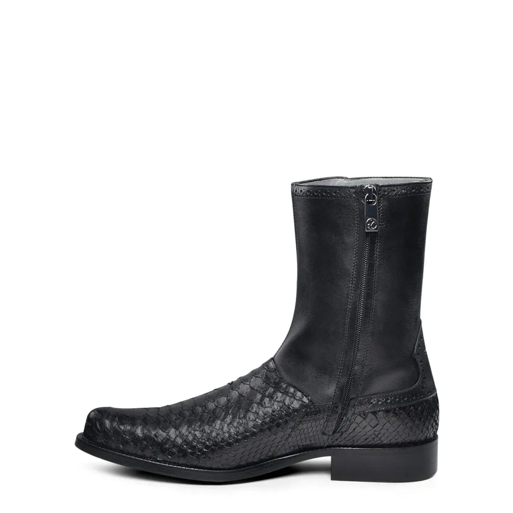 Genuine Python & Bovine Men's Dress Boot - Style Meets Everyday Comfort - Men Franco Cuadra Boot FC817 - El Rodeo Western Boutique