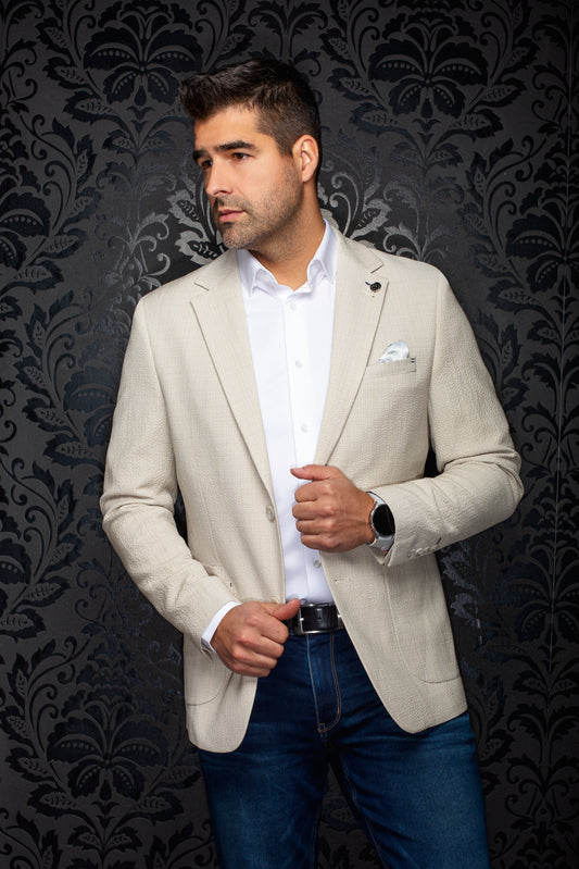 Men Au Noir Blazer Jace Beige