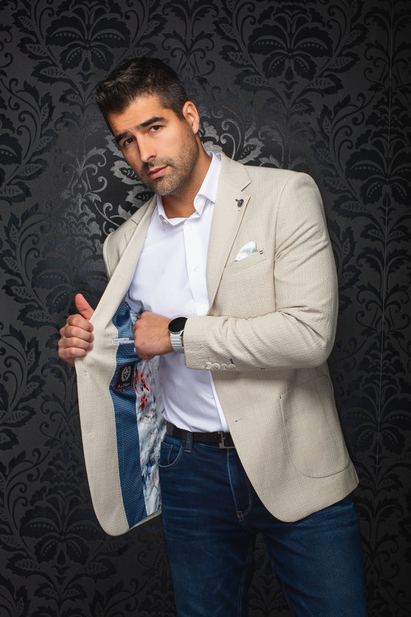Men Au Noir Blazer Jace Beige