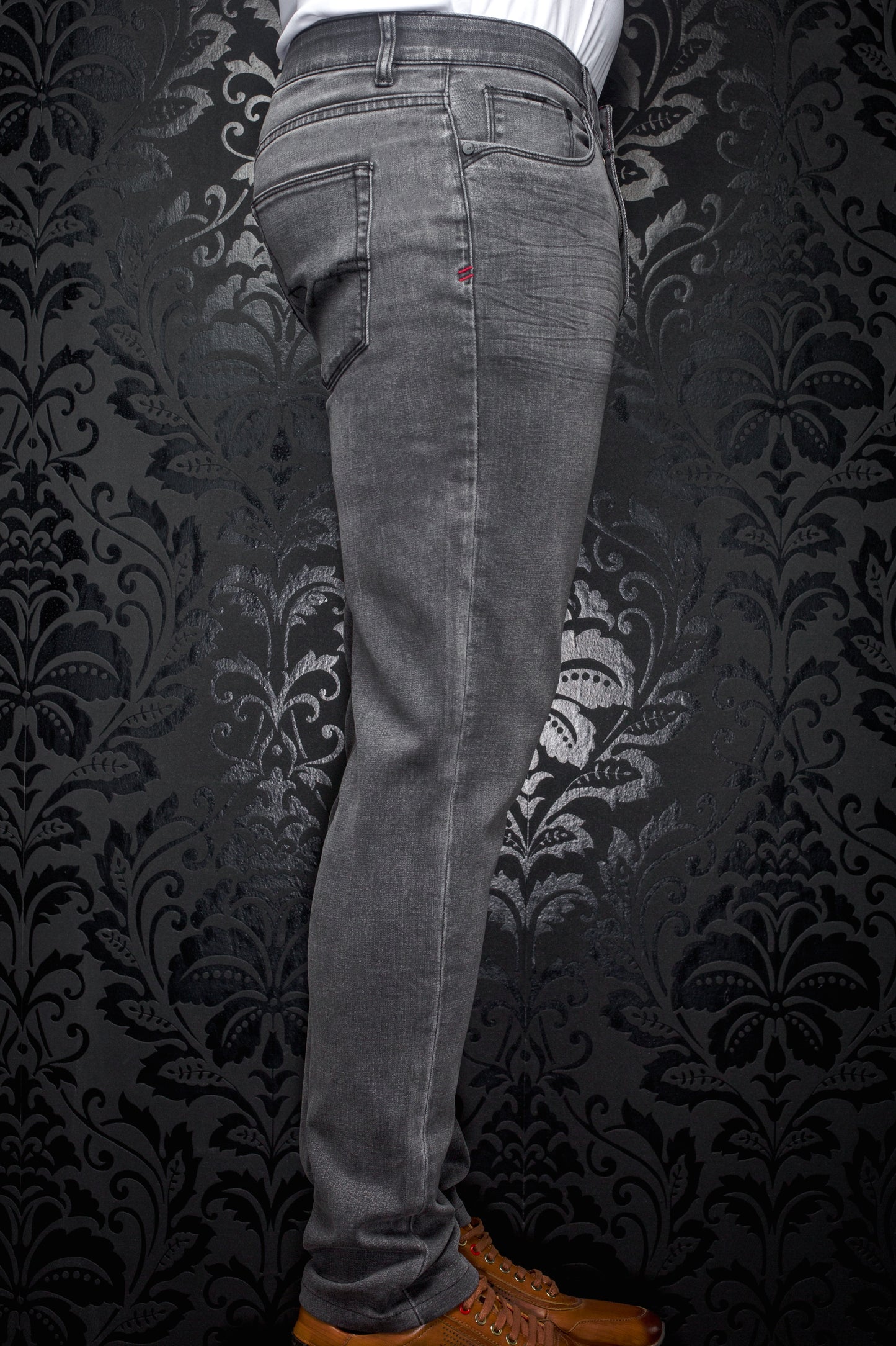 Men Au Noir Jeans Johnny SRD Med. Grey