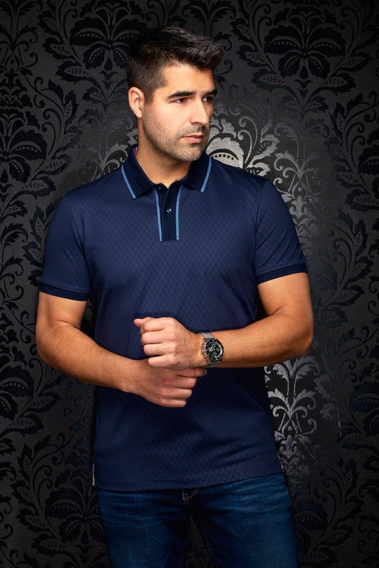 Men Au Noir Polo Kaan Navy