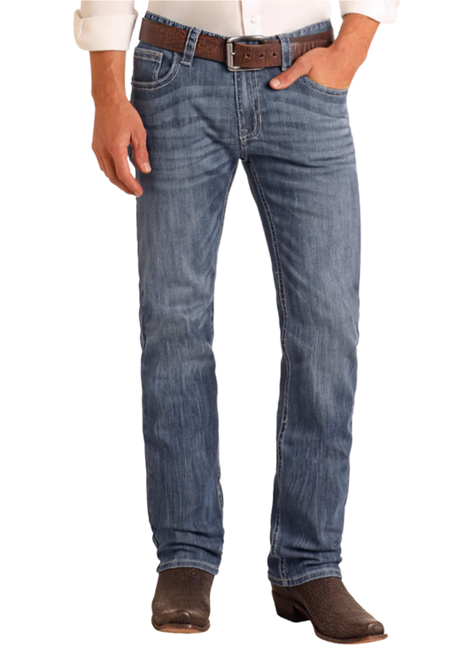 Men Rock&Roll Straight Nigh Blue Jean M1R3482