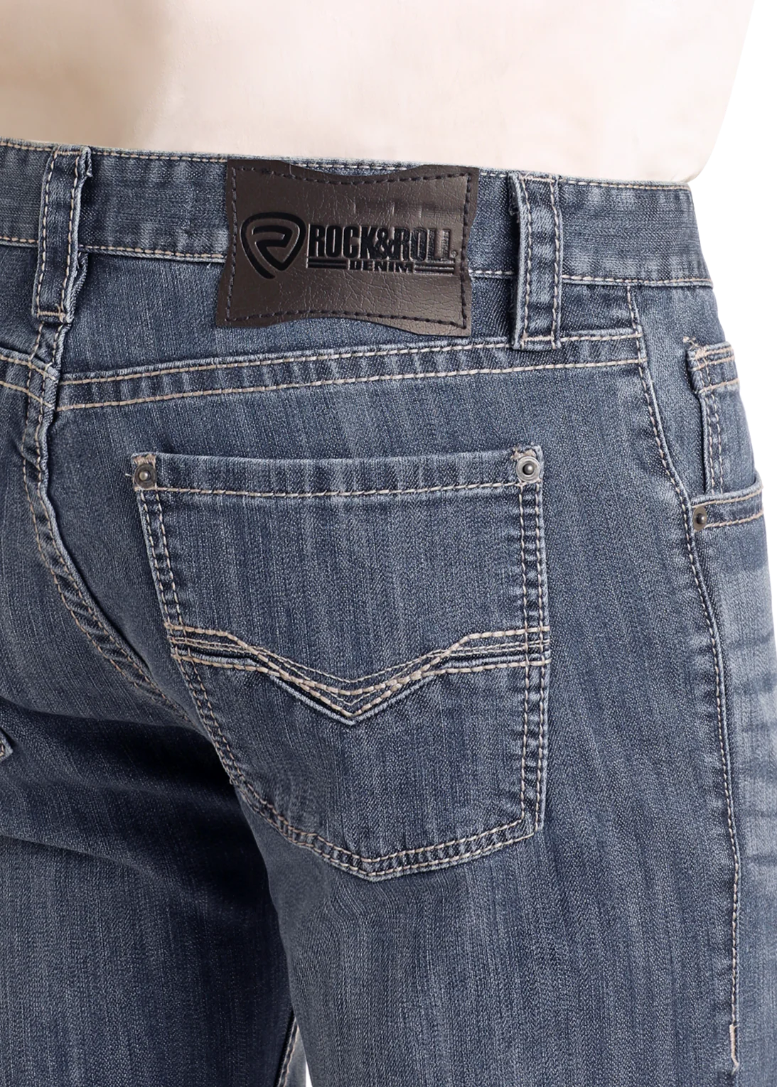 Men Rock&Roll Straight Nigh Blue Jean M1R3482