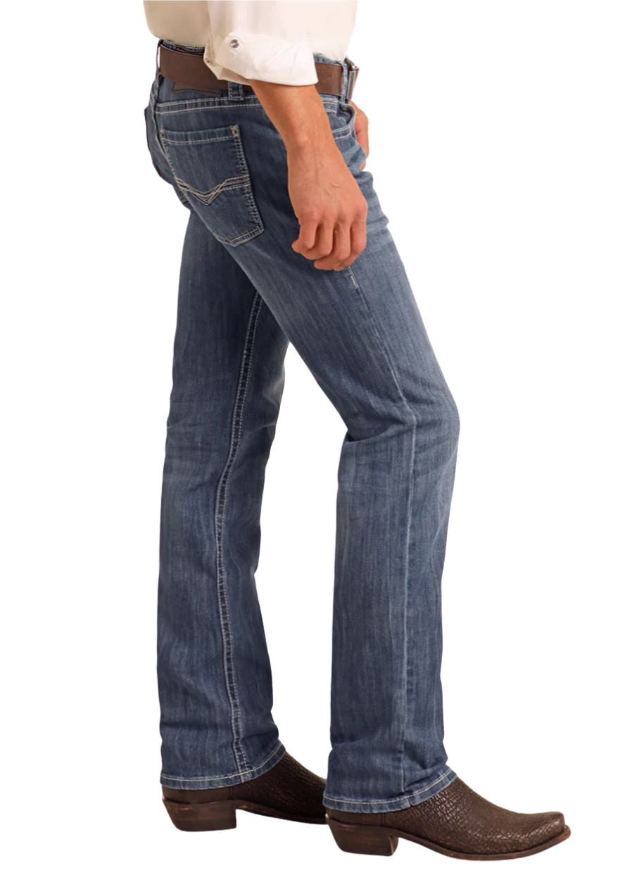 Men Rock&Roll Straight Nigh Blue Jean M1R3482