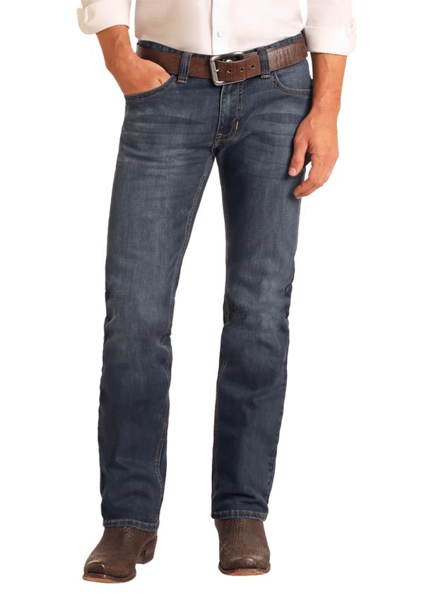 Men Rock&Roll Revolver Straight Indigo Jean M1R6205