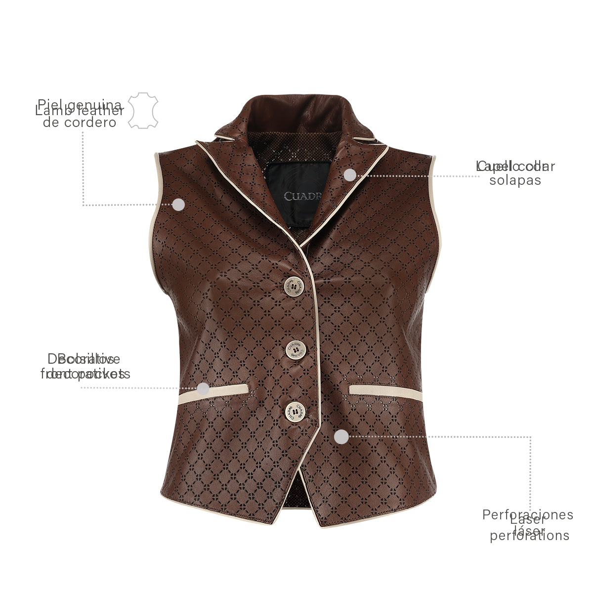 Women Cuadra Lamb Vest JC354