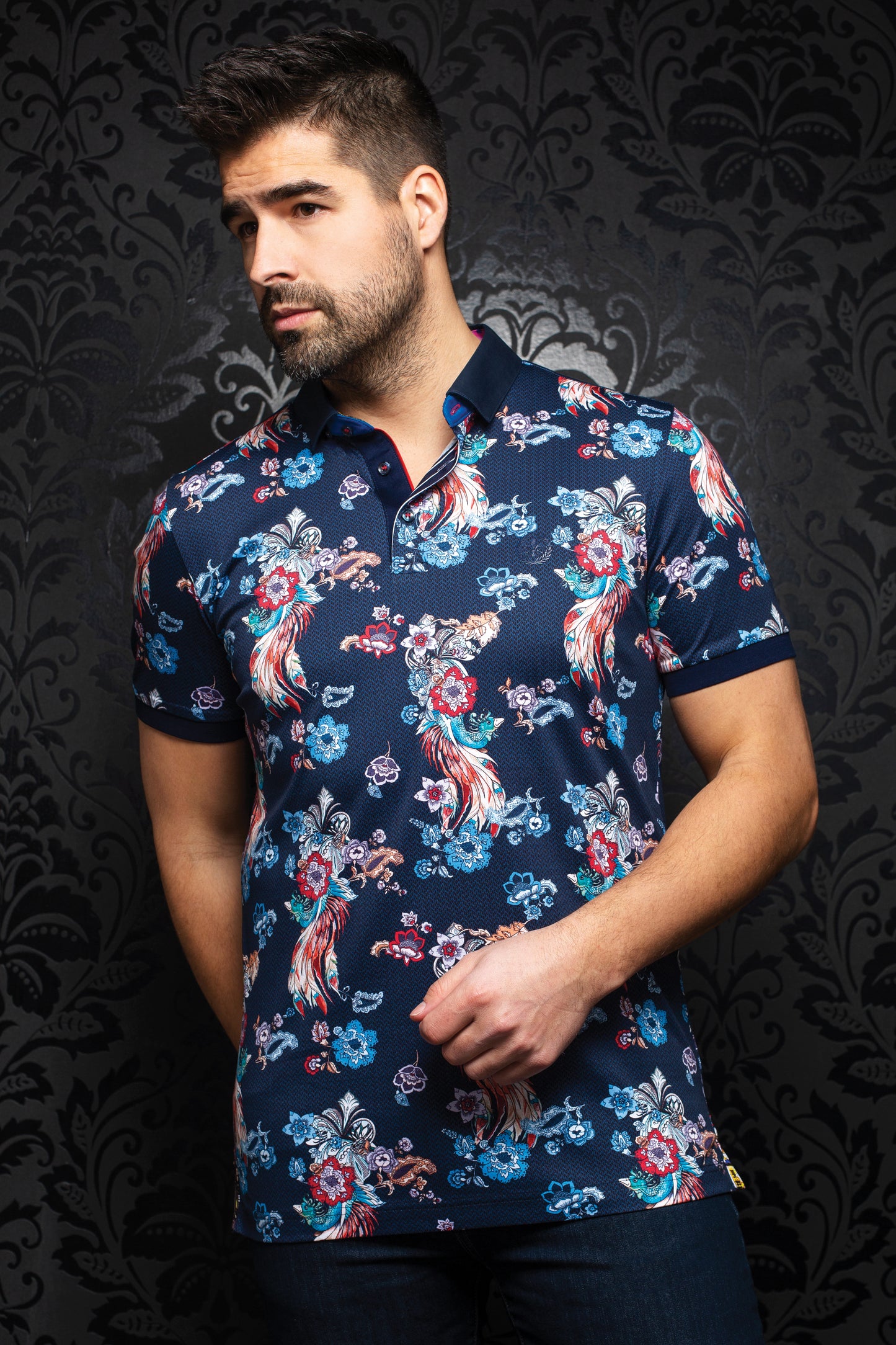 Men Au Noir Polo Mackay