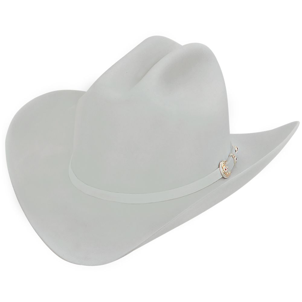 6X Real Platinum Larry Mahans Fur Felt Hat