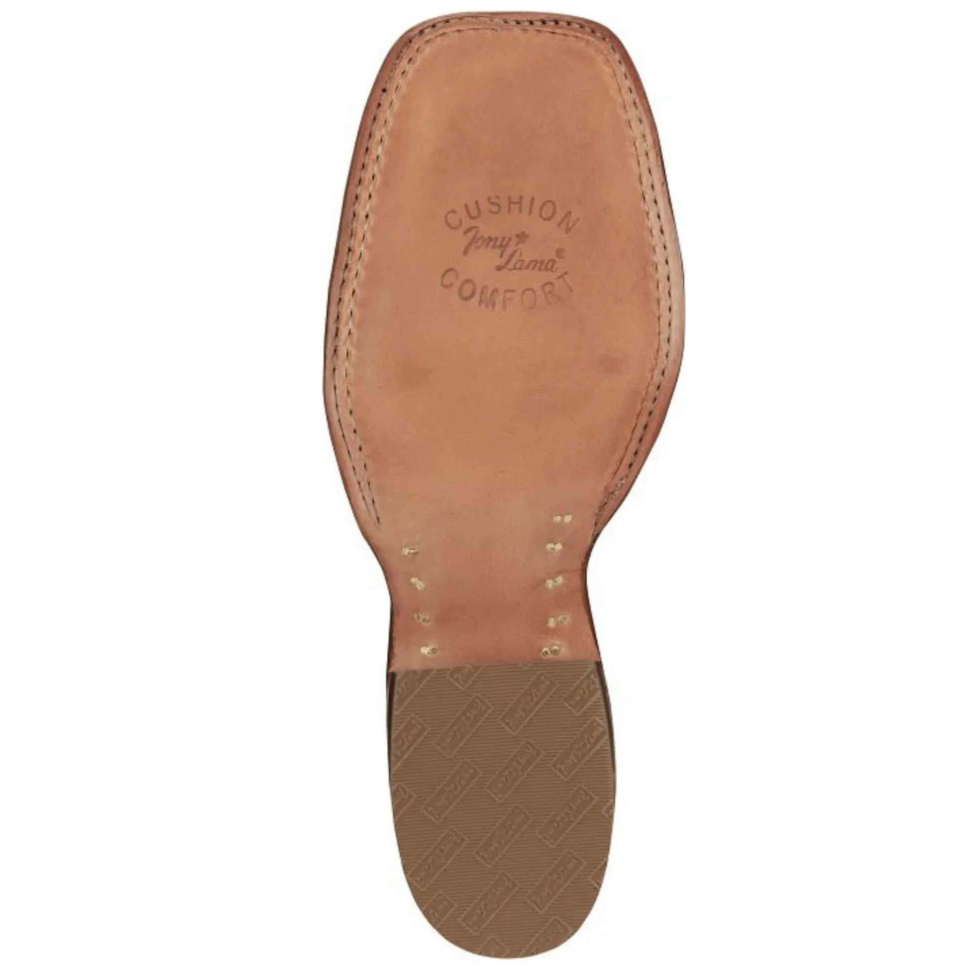 Western Pirarucu Fish Boots – Brown Leather, Square Toe, Pull-Up Straps - Men Tony Lama EP8271 - El Rodeo Western Boutique
