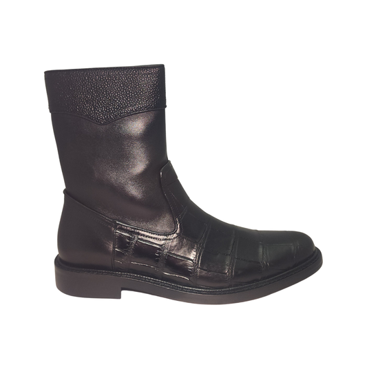 Exotic Boot, Round Toe - Men Franco Cuadra Ankle Boot FC986