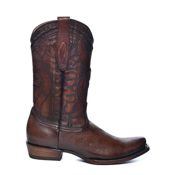 Western Exotic Narrow Square Toe Boots – Handcrafted Leather for Men - Men Cuadra Boot CU801 - El Rodeo Western Boutique