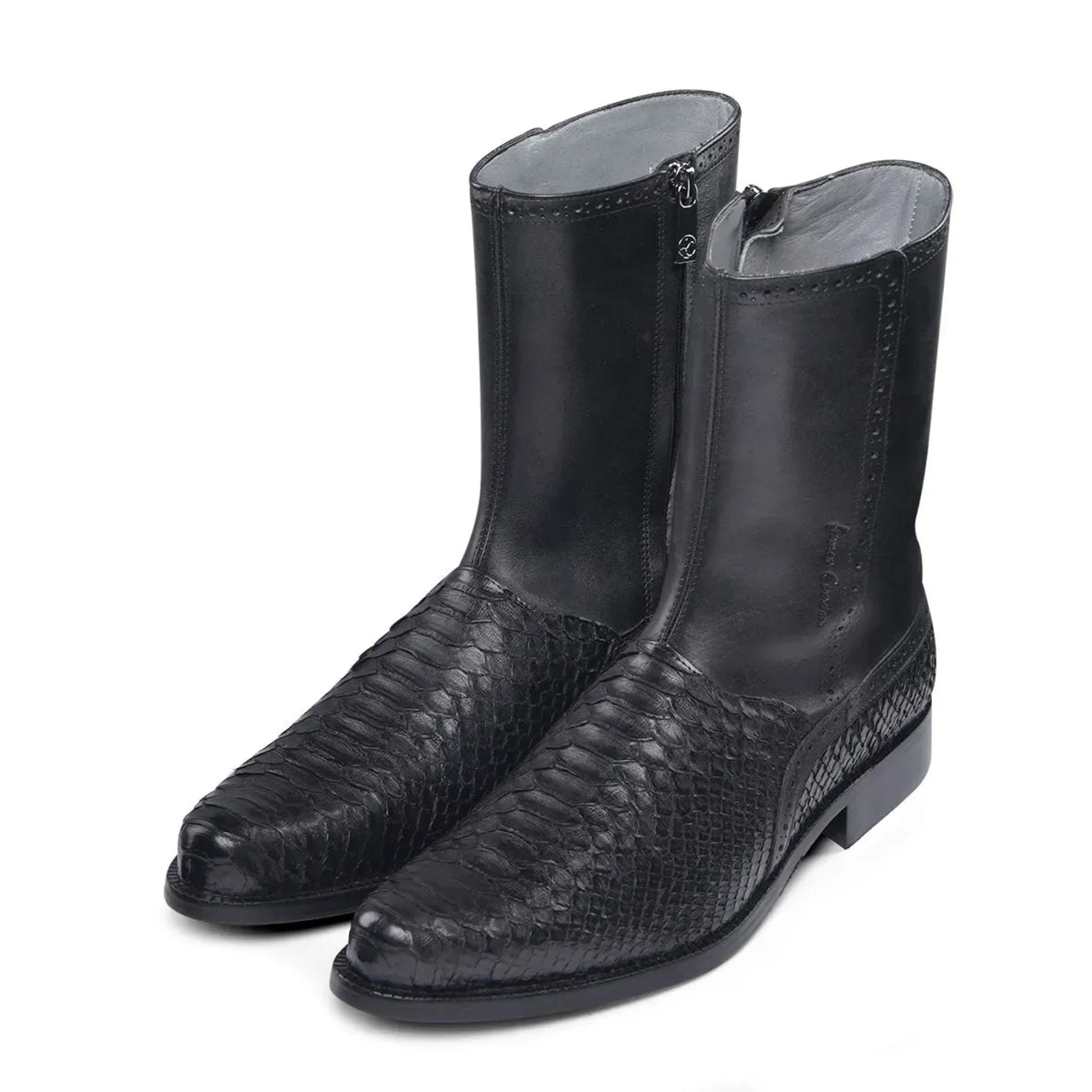 Genuine Python & Bovine Men's Dress Boot - Style Meets Everyday Comfort - Men Franco Cuadra Boot FC817 - El Rodeo Western Boutique
