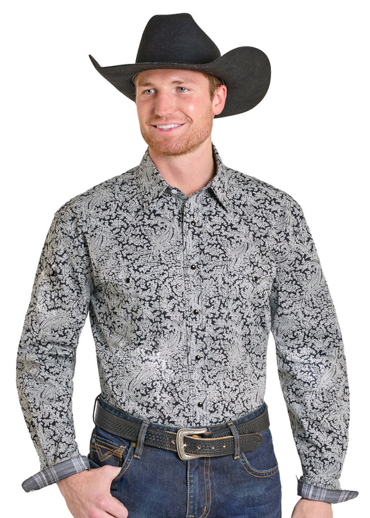 Men Rock&Roll Shirt Black RMN2S07587