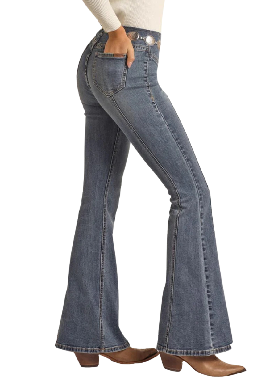 Women Rock&Roll Flare Jean RRWD6PR0GT