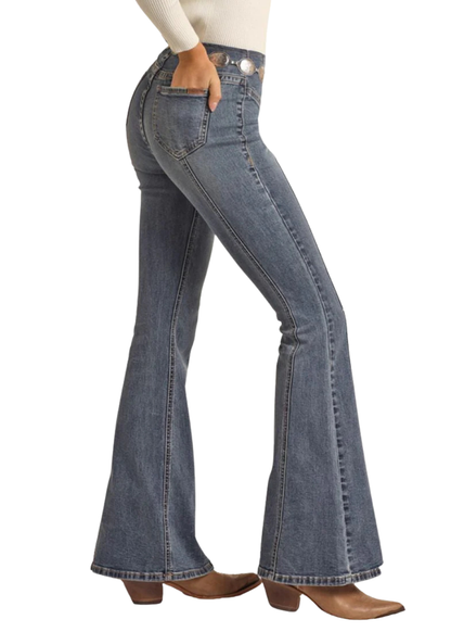 Women Rock&Roll Flare Jean RRWD6PR0GT