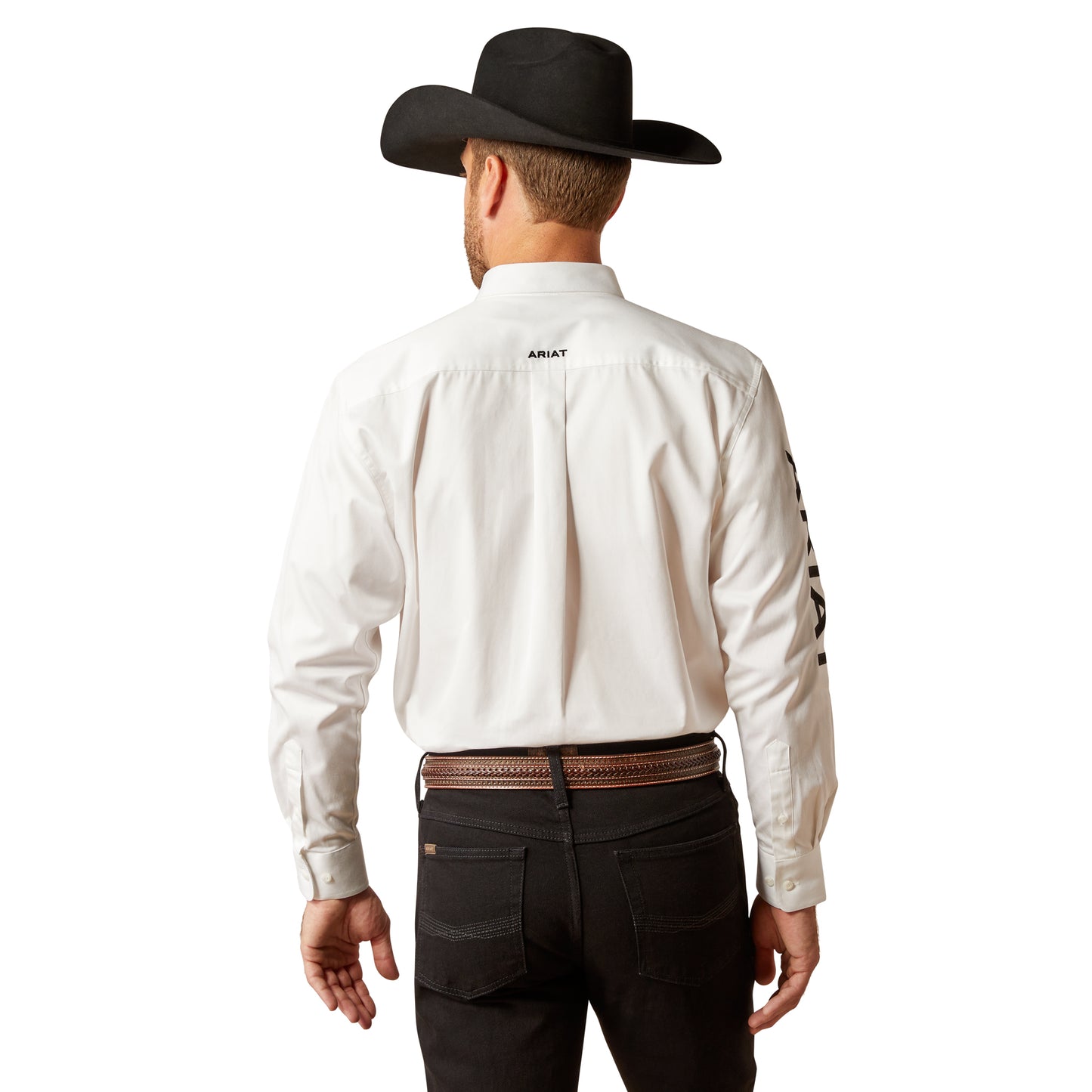 Men Ariat Shirt Logo White 10046825