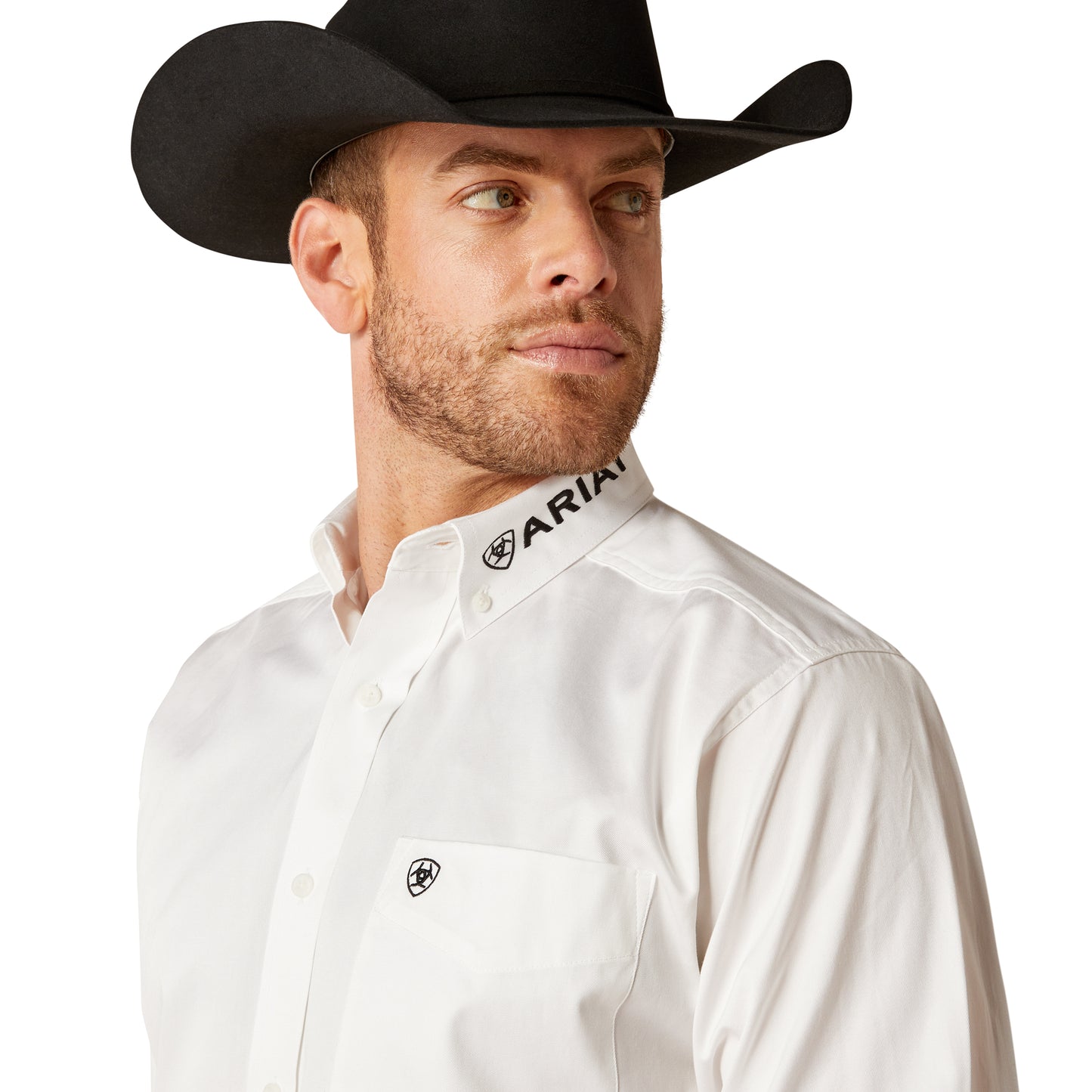 Men Ariat Shirt Logo White 10046825