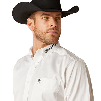 Men Ariat Shirt Logo White 10046825