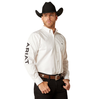 Men Ariat Shirt Logo White 10046825