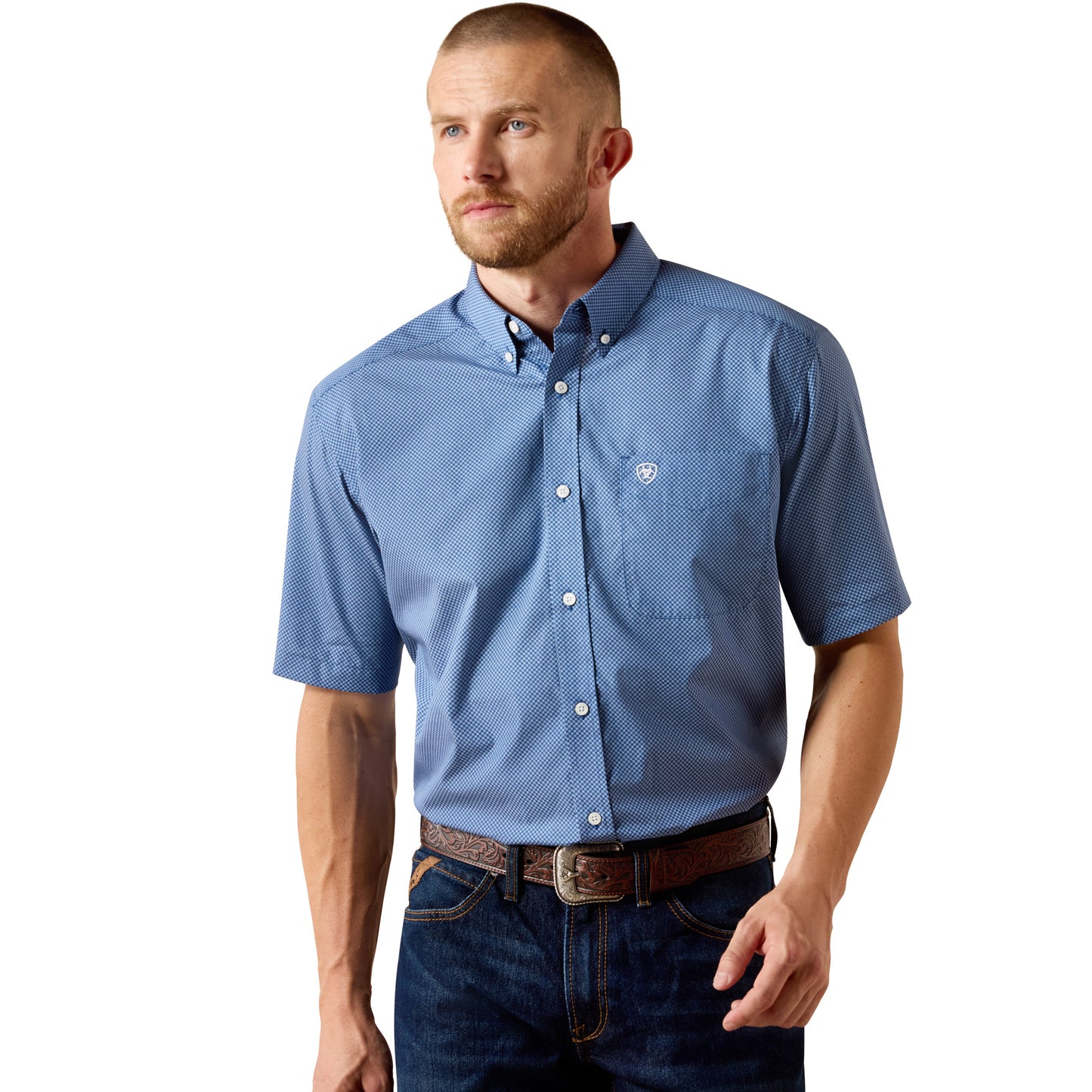Men Ariat Shirt Wrinkle Free Case 10071017