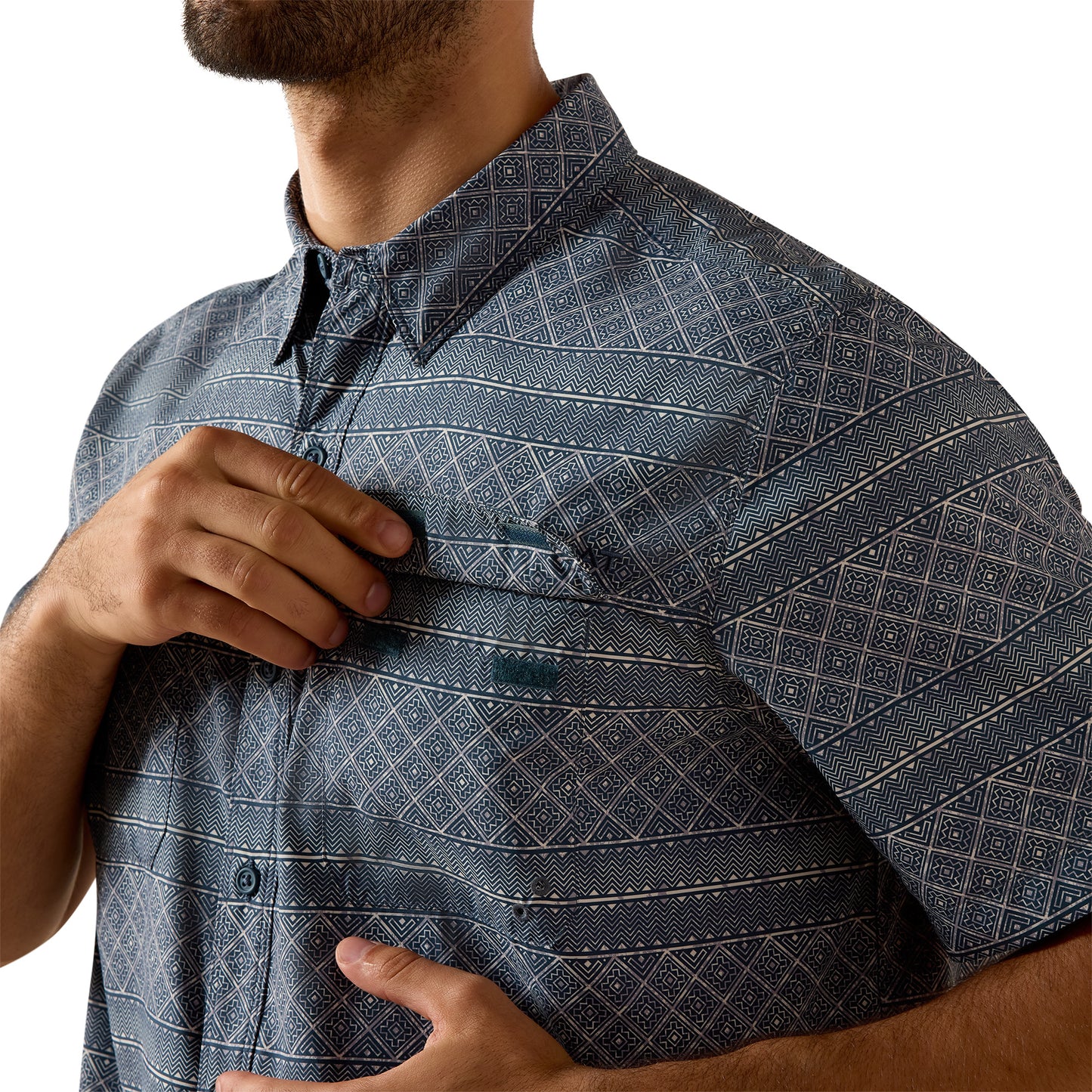 Men Ariat Shirt (SS) Printed Venttek Outbound 10071048