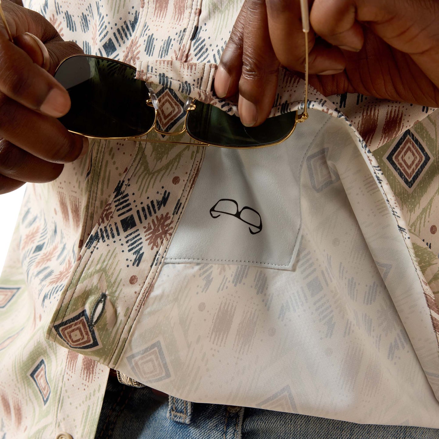 Men Ariat Shirt Printed Venttek Outbound 10071049