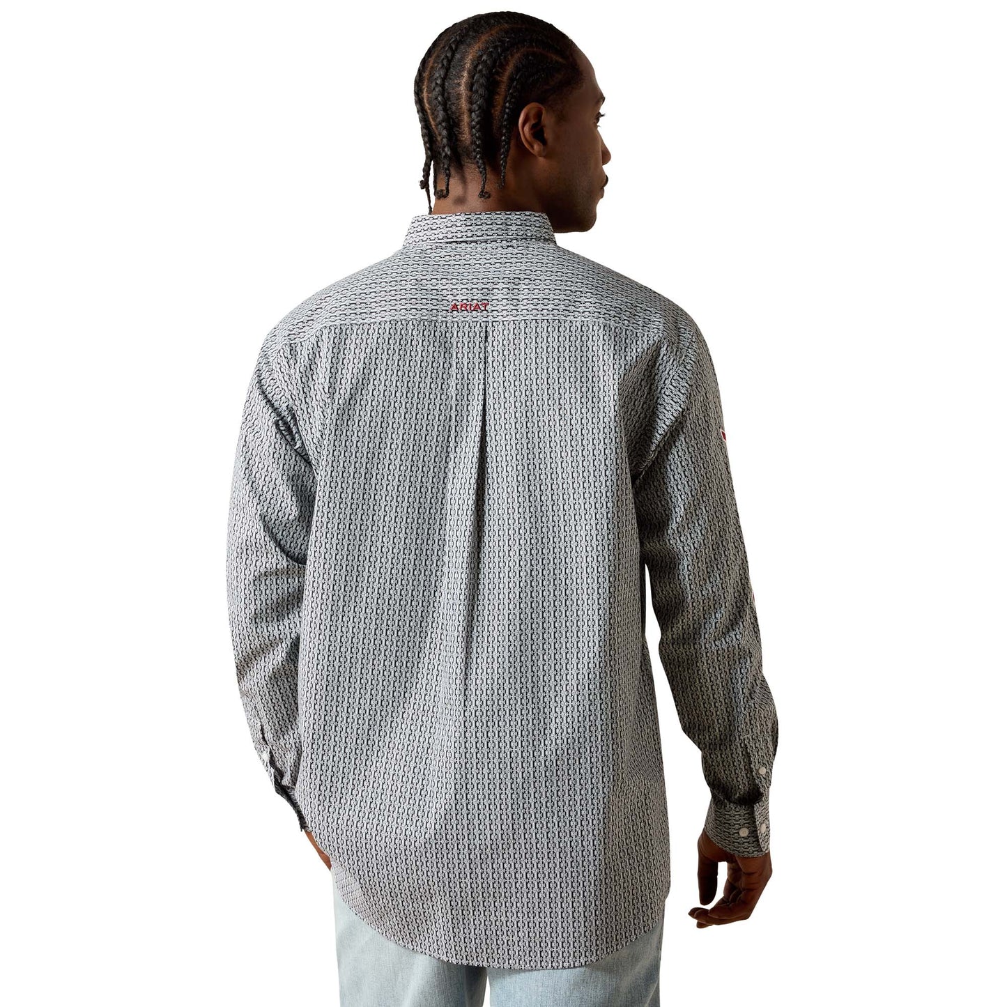 Men Ariat Shirt Casual Geo Print Team 10071716