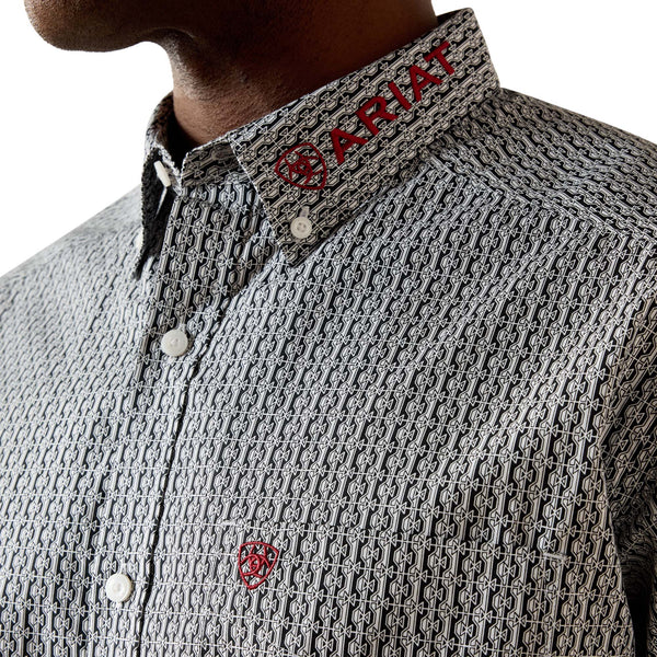 Men Ariat Shirt Casual Geo Print Team 10071716