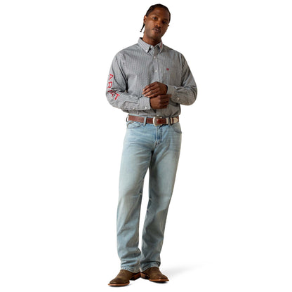 Men Ariat Shirt Casual Geo Print Team 10071716