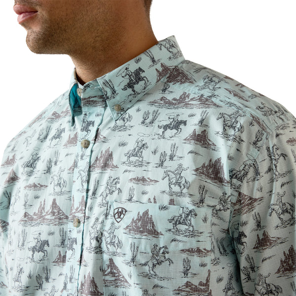 Men Ariat Shirt Casual Western Pratt (SS) 10071731