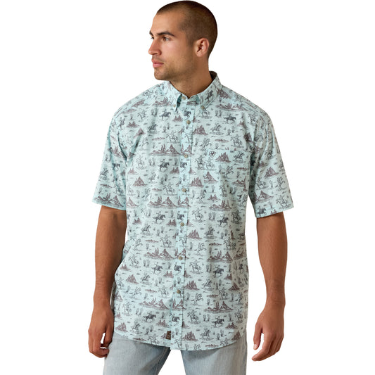 Men Ariat Shirt Casual Western Pratt (SS) 10071731