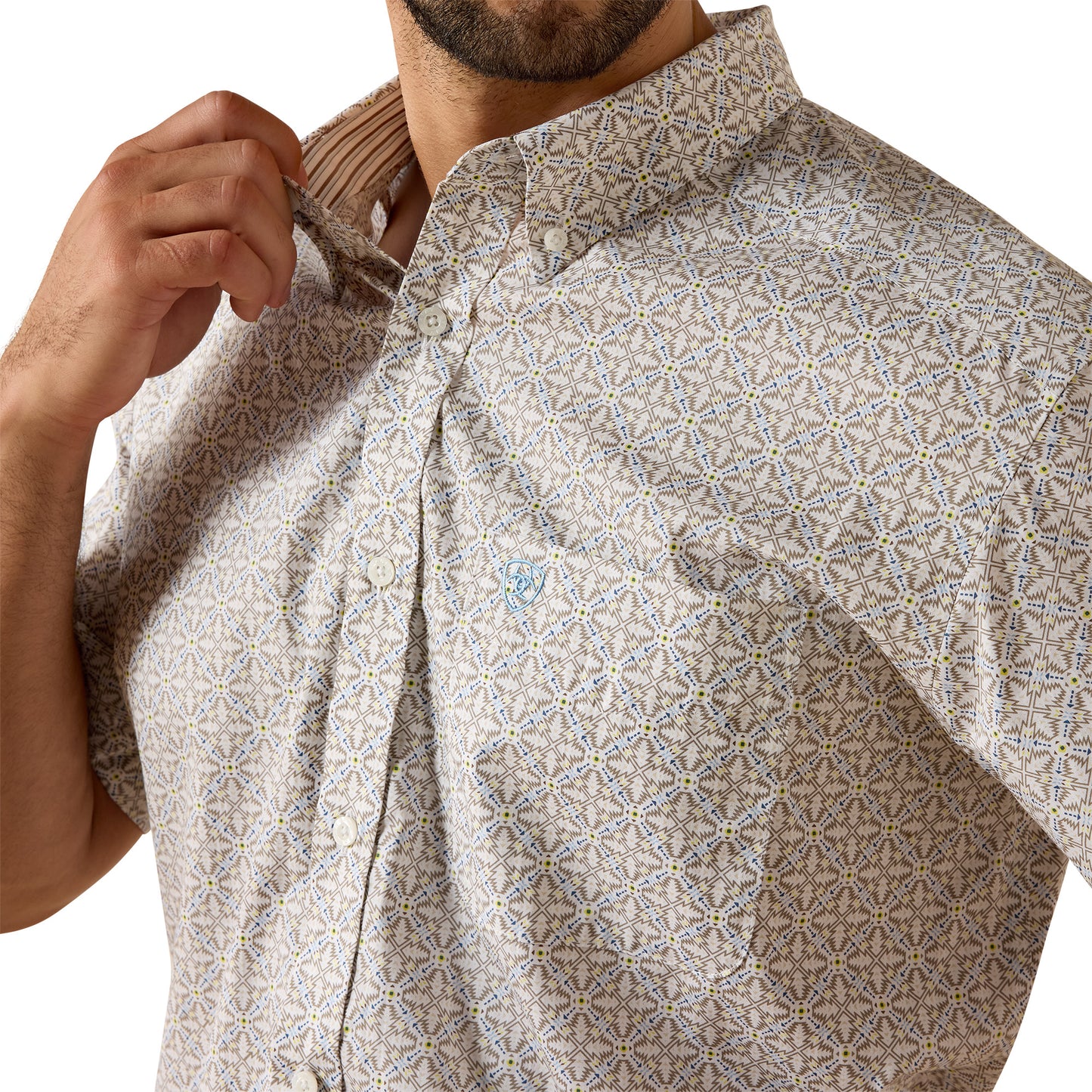 Men Ariat Shirt (SS) Wrinkle Free 10071739